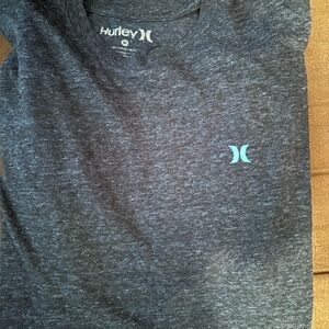 Hurley Dark Gray Tee with White Logo